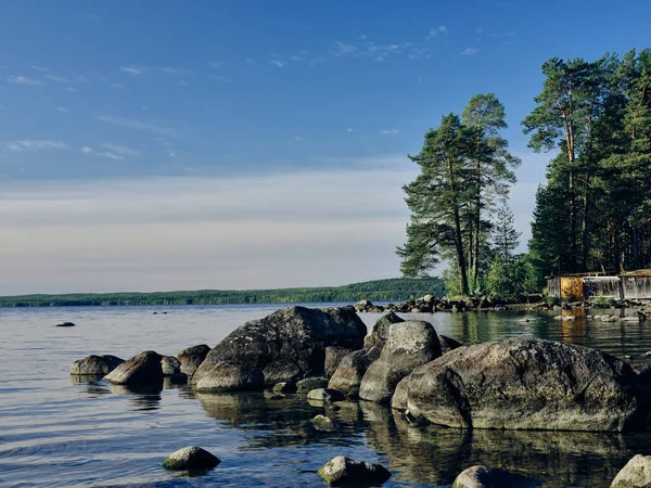 Onega Lake. Northern Europe. The beauty of the natural landscape.