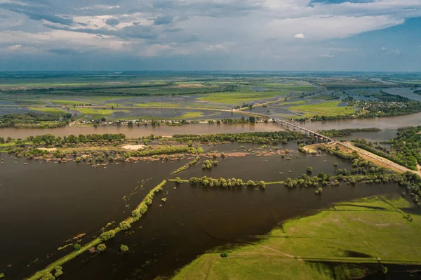 Inondazioni dovute al cambiamento climatico globale. — Foto Stock