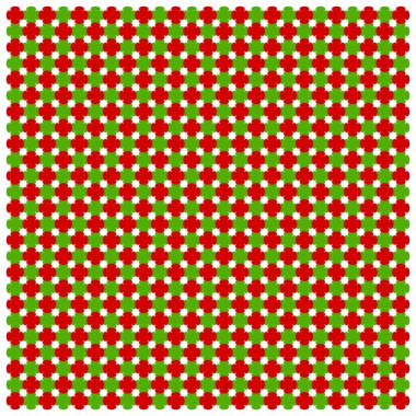 Noel Dikişsiz kırmızı-yeşil desen. Vektör görüntü. EPS 10