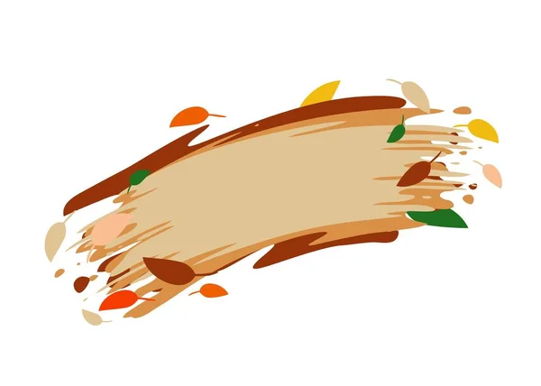 Herfst banner met herfst bladeren. Geïsoleerde vectorafbeelding. — Stockvector