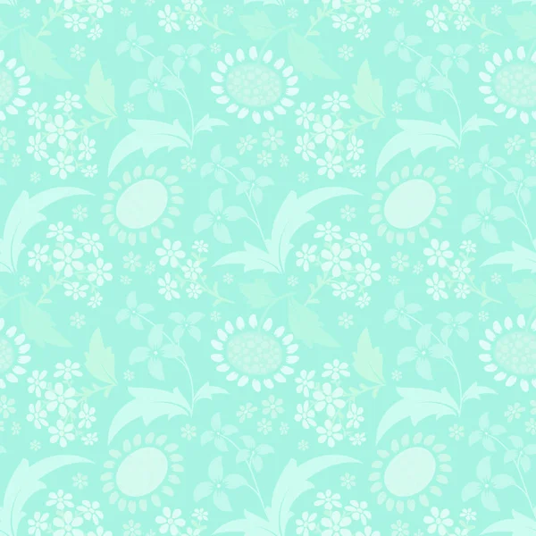 Seamless pattern with a set of stylized floral elements. — Stock Photo, Image