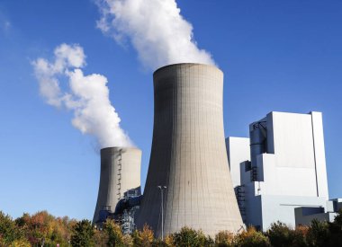 kahverengi cole güç istasyonu enerji sektöründen tarım manzara yaz