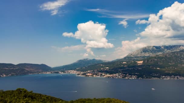 Lado Del Mar Nubes Lapso Tiempo — Vídeo de stock