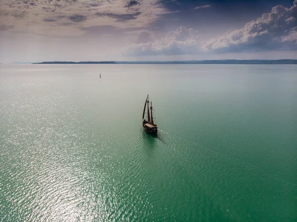 güzel korsan gemisi hava fotoğrafı