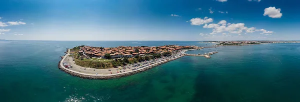 Vista Panorámica Nessebar Antigua Ciudad Costa Del Mar Negro Bulgaria — Foto de Stock