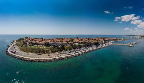 Vista Panorâmica Nessebar Antiga Cidade Costa Mar Negro Bulgária — Fotografia de Stock