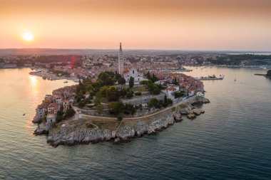 Sunrise, havadan fotoğraf, güzel Rovinj