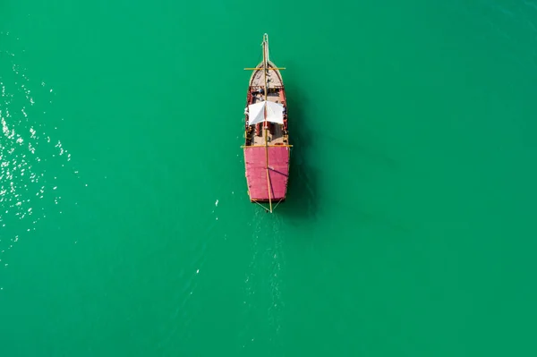 Foto Aerea Bella Nave Pirata — Foto Stock