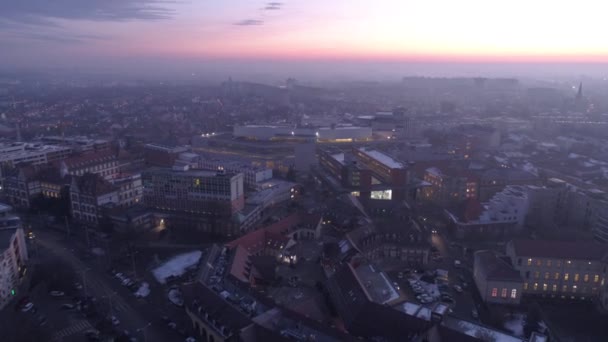 Luftbild Der Reformierten Großen Kirche Debrecen Ungarn — Stockvideo
