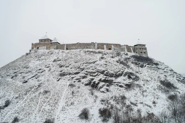 Hermosa Fortaleza Sumeg Hungría Invierno — Foto de Stock