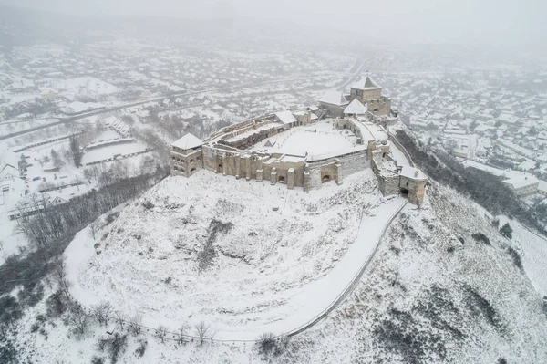 Bela Fortaleza Sumeg Hungria Inverno — Fotografia de Stock
