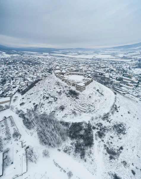 美丽的全景视图的苏美格堡垒 匈牙利在冬季 — 图库照片