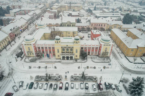 莫哈奇的瓦罗沙扎主要有雪 — 图库照片