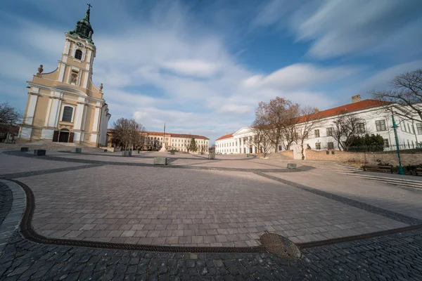 Szekszard, Bela ter, uzun pozlama fotoğraf kilisede