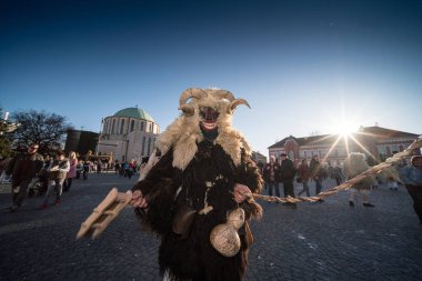 Mohacsi Busojaras karnaval bahar için 