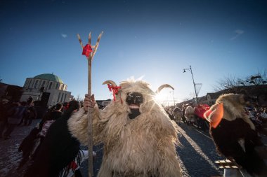 Mohacsi Busojaras karnaval bahar için 