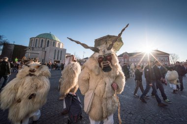 Mohacsi Busojaras karnaval bahar için 
