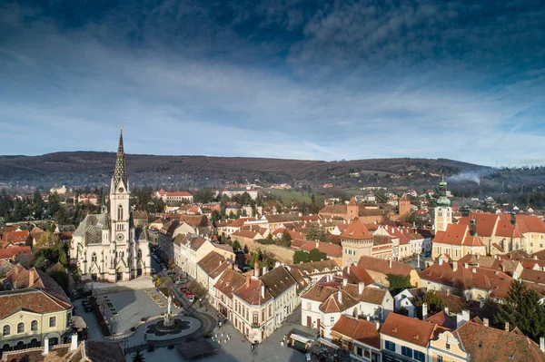 Fotografia aérea de Koszeg — Fotografia de Stock