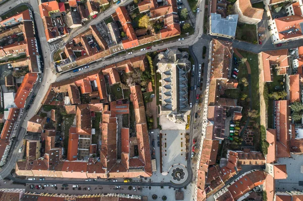 Aerial photo of Koszeg — Stock Photo, Image