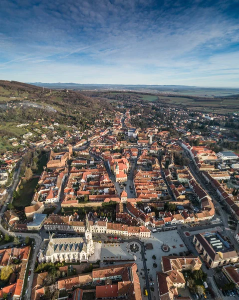 Aerial photo of Koszeg — Stock Photo, Image