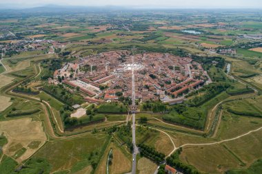 Palmanova şehir panoramik hava görünümü