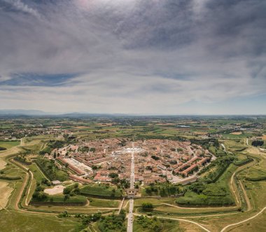 Palmanova şehir panoramik hava görünümü