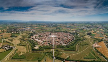 Palmanova şehir panoramik hava görünümü