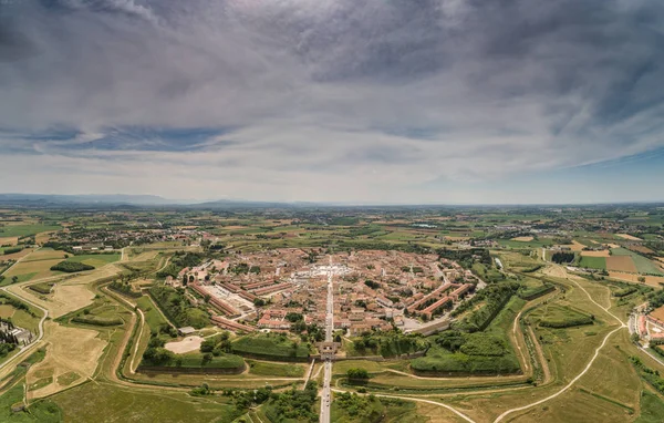 Palmanova città vista aerea panoramica — Foto Stock