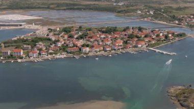 Hırvatistan ve Nin laguna hava klibi