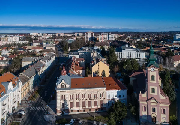 Luftaufnahme Der Kirche Nagykanizsa — Stockfoto