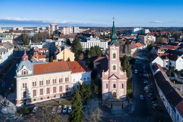 Foto Aérea Iglesia Nagykanizsa —  Fotos de Stock