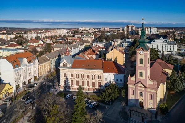 Aerial Photo Church Nagykanizsa — стокове фото