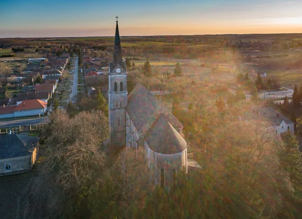 インケの教会の空中写真 — ストック写真