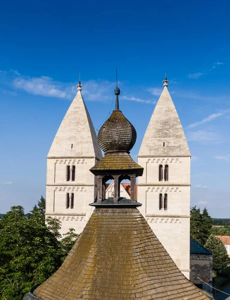 Drone Foto Van Jak Romaanse Abdijkerk Hongarije — Stockfoto