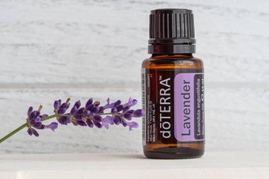 Pecs / Hungray - Aug 05 2020 - Günlük kullanım için Doterra Esnecessary Oils 'in resimsel editoryal görüntüsü