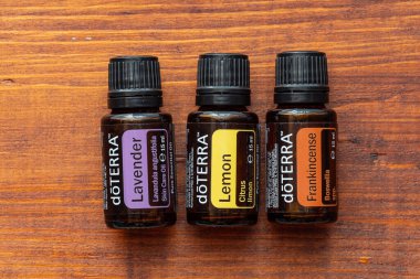 Pecs / Hungray - Aug 06 2020 - Günlük kullanım için Doterra Esnecessary Oils 'in resimsel editoryal görüntüsü