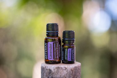 Pecs / Hungray - 21 Ağustos 2020 - Günlük kullanım için Doterra Esnecessary Oil 'in resimsel editoryal görüntüsü