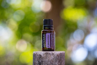 Pecs / Hungray - 21 Ağustos 2020 - Günlük kullanım için Doterra Esnecessary Oil 'in resimsel editoryal görüntüsü