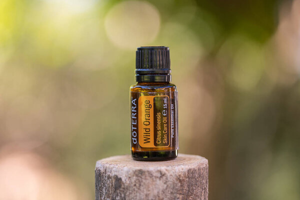 Pecs / Hungray - Aug 21 2020 - Illustrative editorial image of Doterra Essential  Oil for everyday use