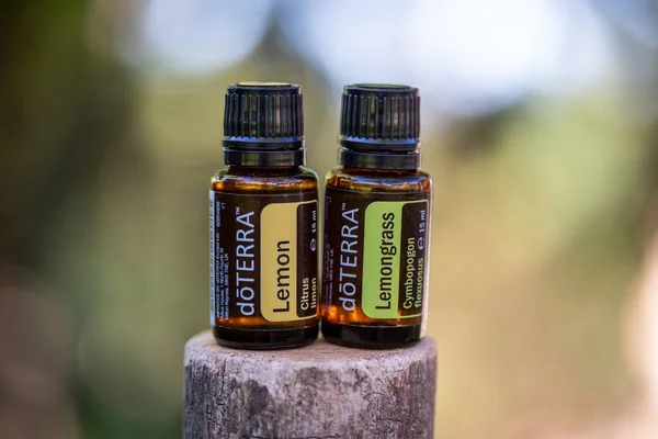 Pécs Hungray 2020 Augusztus Doterra Essential Oil Illusztratív Szerkesztői Arculata — Stock Fotó