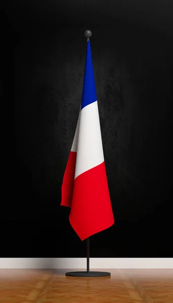 Französische Flagge Fuß — Stockfoto