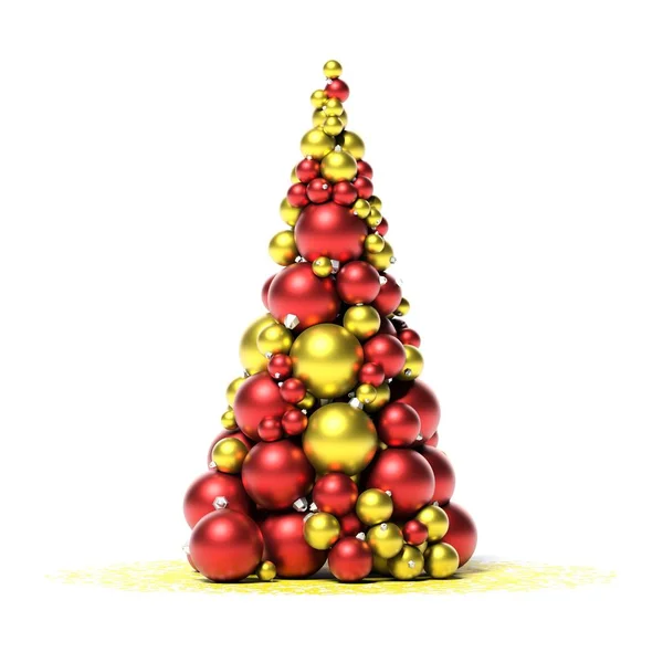 Weihnachtsbaum Mit Ornamenten — Stockfoto
