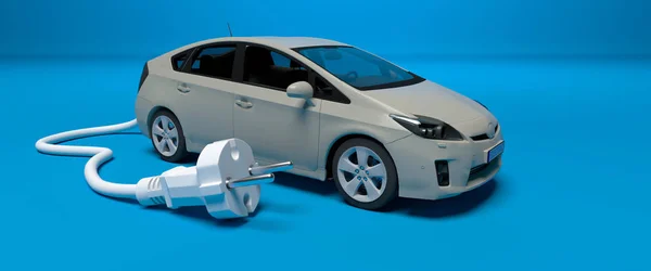 电动或氢汽车 — 图库照片