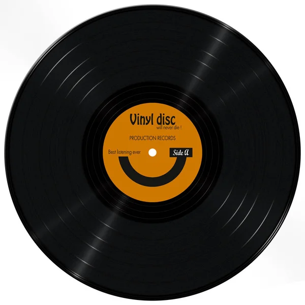 Vinyl Disc White Background — Stock Photo, Image