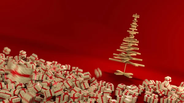 Multiple Christmas Gifts Background — Stock Photo, Image