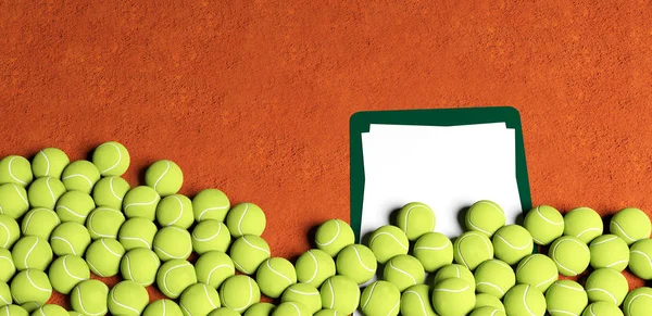Рендеринг Теннисных Мячей — стоковое фото