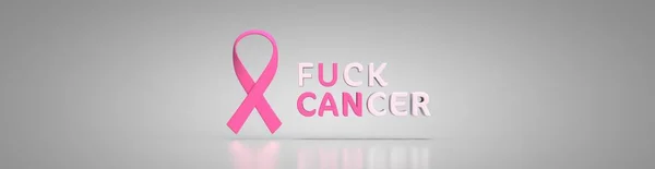 Can Fuck Cancer Text Illustration Rendering — Stock Photo, Image