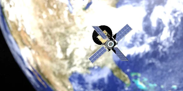 CUBESAT 3 boyutlu illüstrasyon adı verilen mikro uydu