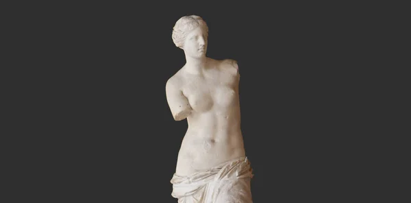 Venus Milo Statue Louvre Paris Стокове Фото