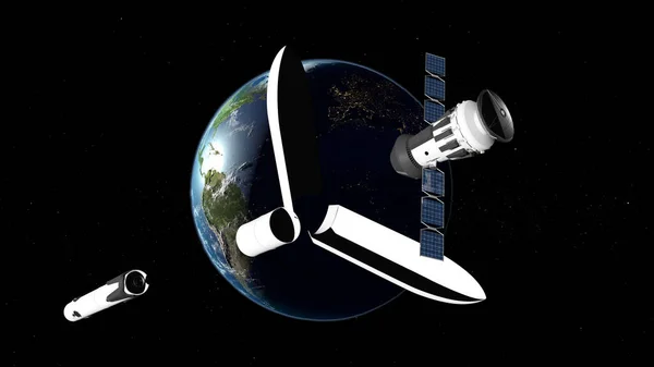 Yörünge Sınıfı Roket Uçuş Kapsülü Hazırlama — Stok fotoğraf